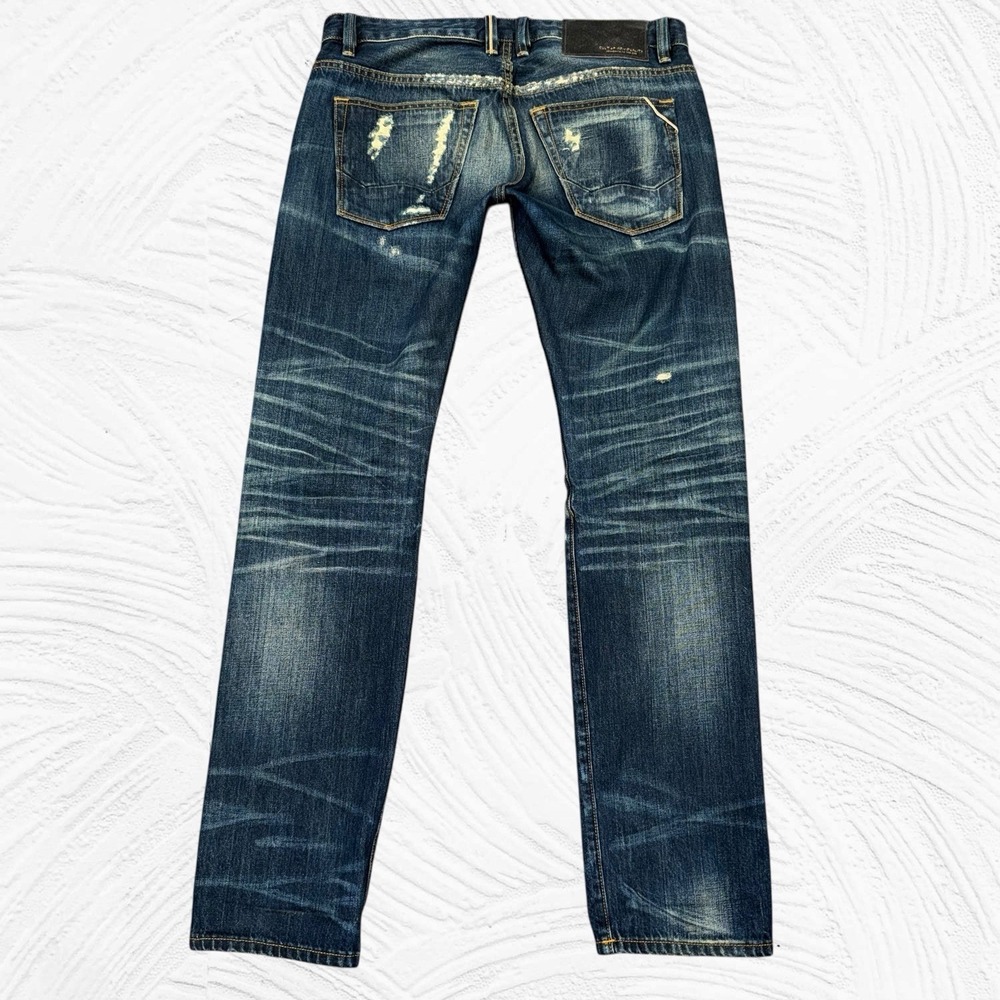 Cult Of Individuality Greaser Straight Japanese Selvedge Jeans Mens 32X33.5 Moto